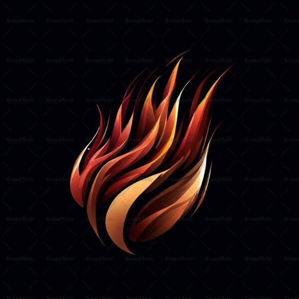 Abstraktes Buschfeuer